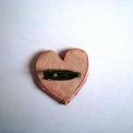 Cariad / Love heart brooch ..
