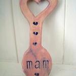 Mam ceramic Lovespoon. Made..