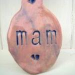 Mam ceramic Lovespoon. Made..