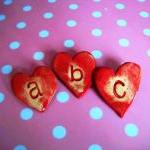 Initial Letter heart brooch..