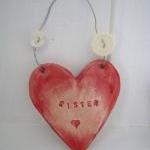 Ceramic 'Relative' Heart. M..