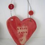 Ceramic 'Relative' Heart. M..