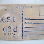 Best Dad - Ceramic postcard..