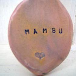 Mamgu (Grandma in Welsh) Handmade Ceramic Lovespoon. Made in Wales, UK